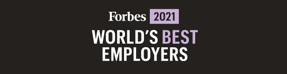 Forbes社「世界最高の雇用主」ランキングに2年連続で選出
